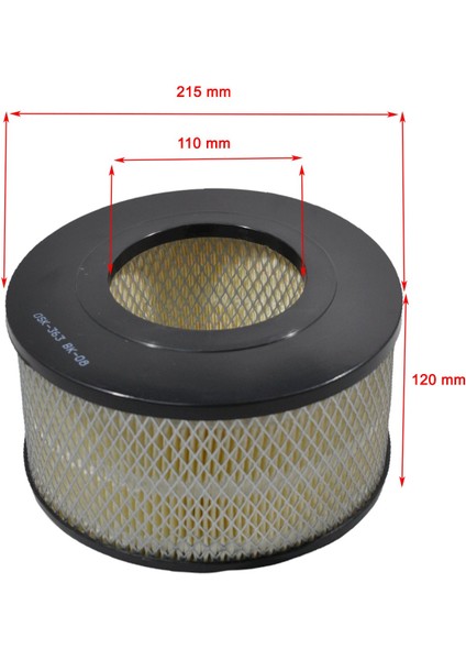 Toyota Hilux Vı 2.4 D, 2.5 D Ortası Açık Tip 97-2004 Hava Filtresi fiyatları