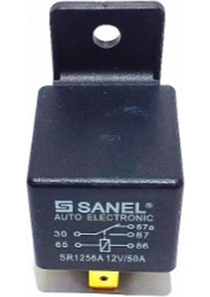 12V Röle 5 Uçlu 50 A (Çift Platin) (87A)