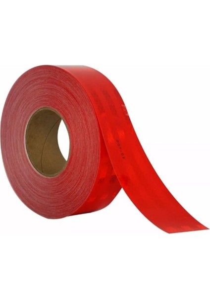 Reflektif Şerit 55 mm Kırmızı (Sert Yuzey) (1 Mt)