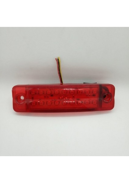 18 Ledli Parmak LED Lamba Kırmızı 12V (2 Adet)