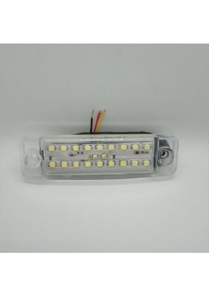 18 Ledli Çakarlı Parmak LED Lamba Beyaz 12V (2 Adet)