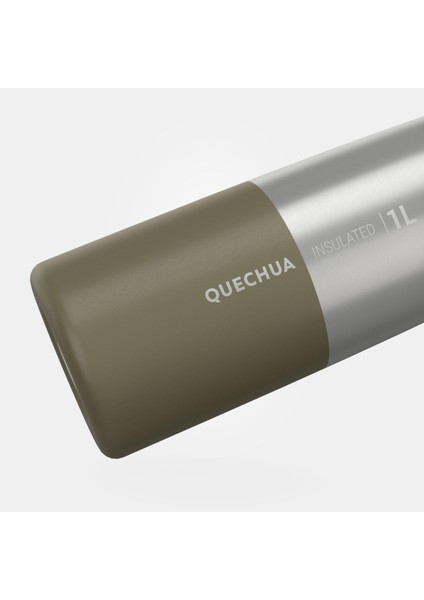 Quechua Paslanmaz Çelik Termos - 1 L - Haki - MH500 fırsatları