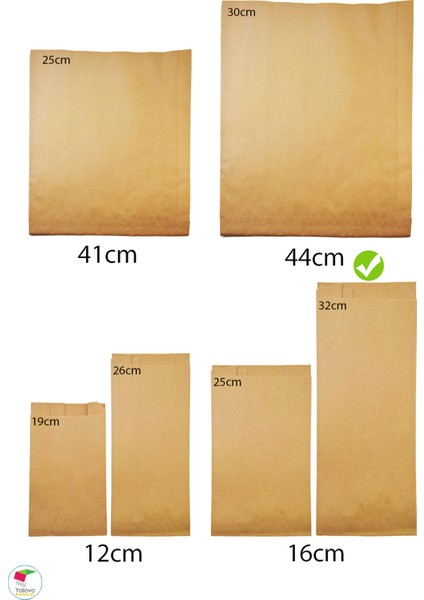 Şamua Kraft Kese Kağıdı 32x15/16 Cm 100 Adet