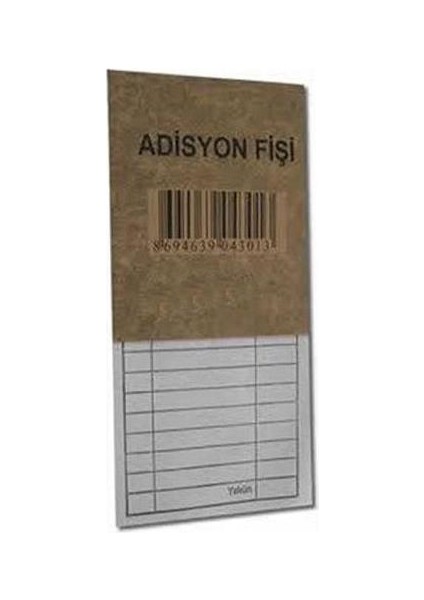 Fayat Küçük Adisyon Fişi 3 Adet
