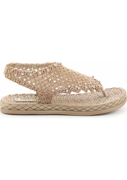 Nude Örgü Kadın Sandalet K05349362516 fiyatları