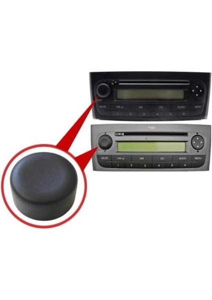 Fiat Linea Radyo Düğme Kapağı 2007 - 2015 M2266