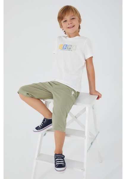 Erkek Çocuk Beyaz Kapri Takım