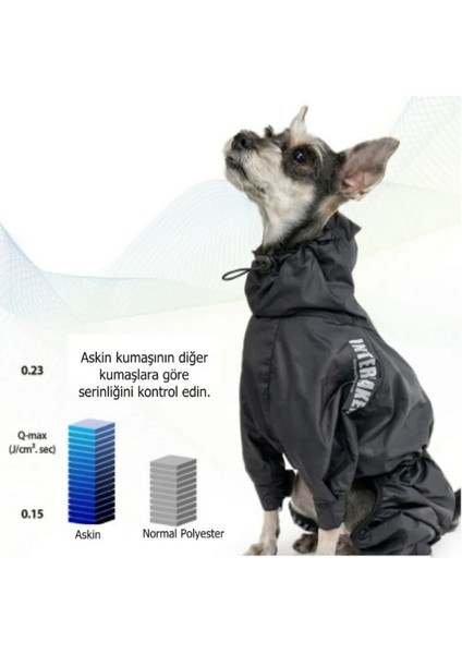 Fonksiyonel Fermuarlı Tulum Rüzgarlık Yağmurluk Köpek Kıyafeti m Yeşil