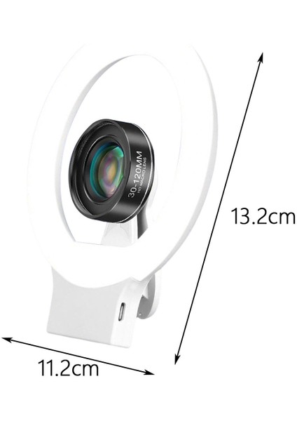 Fotoğraf Makyajı Için Telefon Dolgu Işığı 30-120MM Lens Taşınabilir Mini (Yurt Dışından) indirimleri