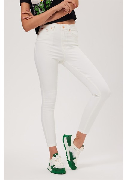 Jaycee Kadın Jean Pantolon White Jean fiyatları