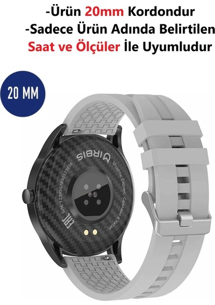 Honor Magic Watch 2 (42MM) Uyumlu Yüksek Kalite Desenli Silikon Kordon