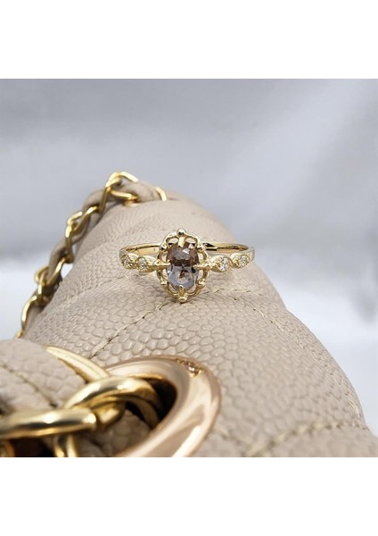 Gümüş Yüzük - 0.60Karat Zultanit Taşlı Gelin Başı Modern Tektaş 925 Ayar Evlilik Teklifi Gümüş Yüzük modelleri