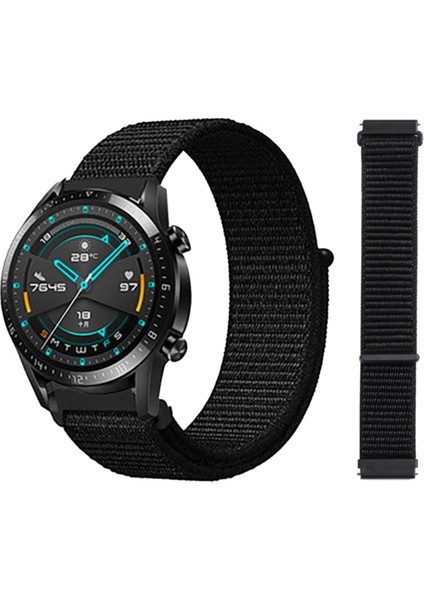 Samsung Gear S3 Frontier-Classic/ Samsung Galaxy Watch 3 (45MM)- Watch 1 (46MM) Hasır Dokuma Kordon