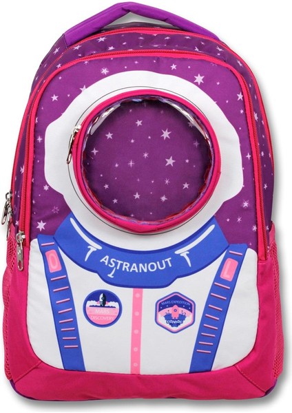 Cennec Sırt Çantası Pembe Astronot 3010
