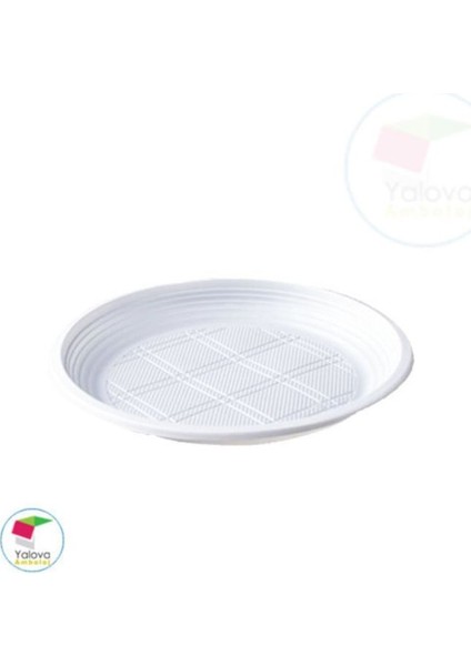 Plastik Orta Tabak 17 cm