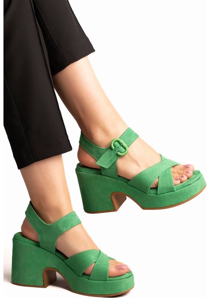 Lane Ön Çapraz Bant Detaylı Günlük Kadın Ayakkabı Yeşil fiyatları