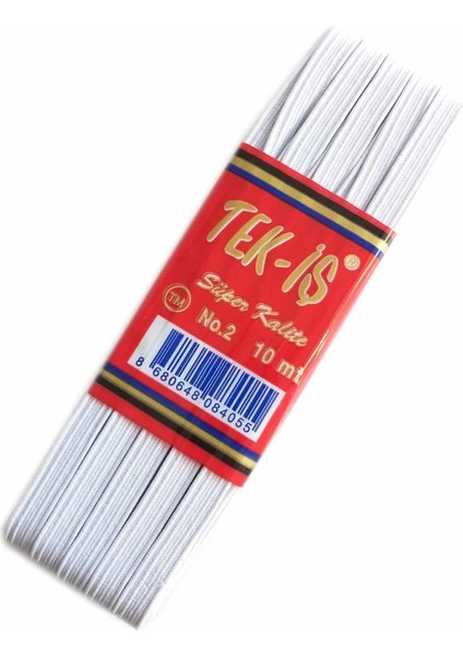Lastik Beyaz Yassı No:2