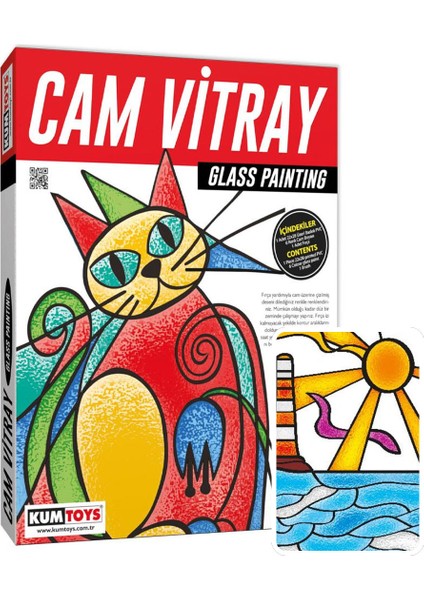 Cam Vitray Deniz Deseni