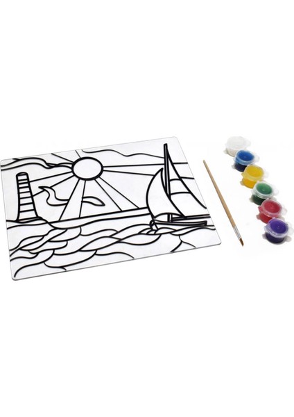 Cam Vitray Deniz Deseni modelleri