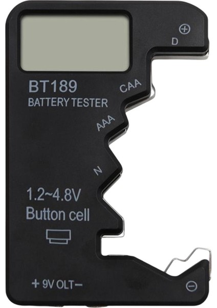 Taşınabilir Pil Test Cihazı Küçük Pil Test Cihazı LCD Aa 9V Siyah Için Ünivyet (Yurt Dışından) modelleri