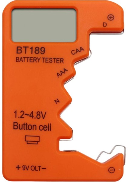 Taşınabilir Pil Test Cihazı Küçük Pil Test Cihazı LCD Aa 9V Portakal Için Evrensel Ekran (Yurt Dışından) modelleri