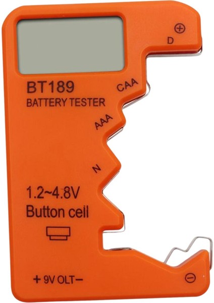 Taşınabilir Pil Test Cihazı Küçük Pil Test Cihazı LCD Aa 9V Portakal Için Evrensel Ekran (Yurt Dışından) fırsatları