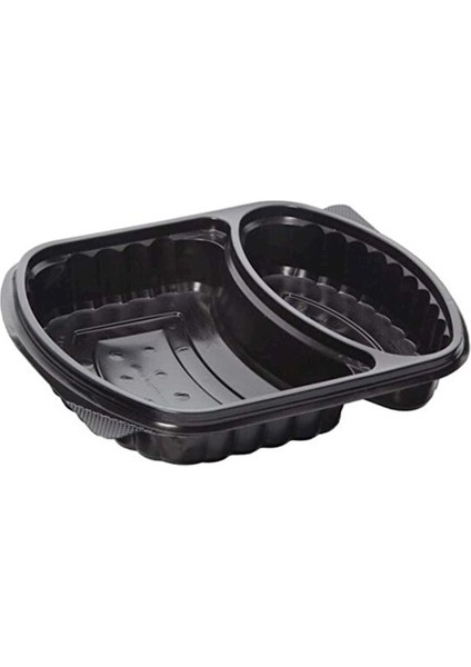 Siyah 2 Gözlü Plastik 50 Adet Yemek Kapı Kapaklı fiyatları