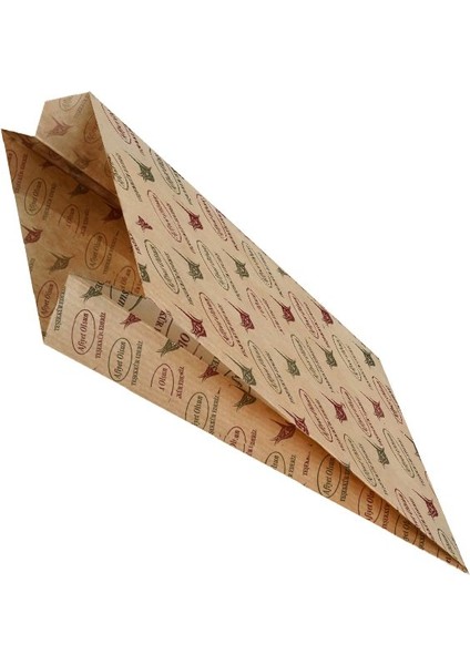 Kraft Kese Kağıdı 33X16 cm 100 Adet Baskılı