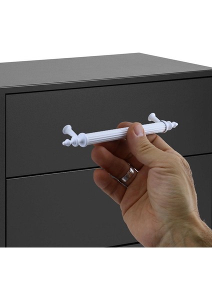Erciyes Mobilya Mutfak Dolabı Çekmece Dolap Kapak Kulpu Kulbu Beyaz 128 mm Metal Kulp fiyatları