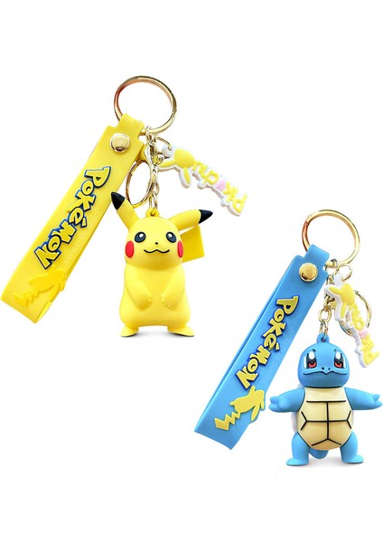 Sevimli Çizgi Anahtarlıklar 2 Adet (Yurt Dışından)