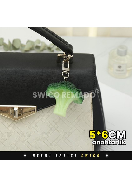 Yaratıcı Brokoli Modeli Anahtarlıklar 2 Adet (Yurt Dışından) modelleri