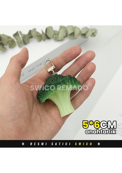 Yaratıcı Brokoli Modeli Anahtarlıklar 2 Adet (Yurt Dışından) fırsatları