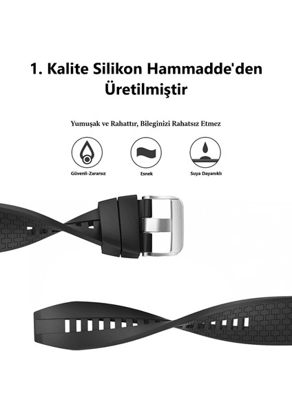 Honor Magic Watch 2 (42MM) Uyumlu Yüksek Kalite Desenli Silikon Kordon indirimleri