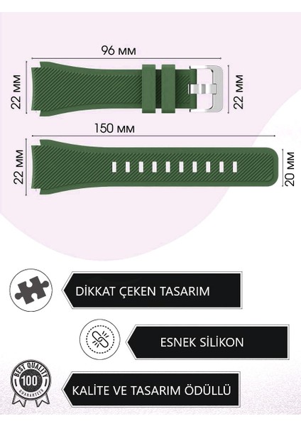 Haylou Rt LS05S Uyumlu Yüksek Kalite 22MM Çizgi Desen Kordon Kayış fırsatları