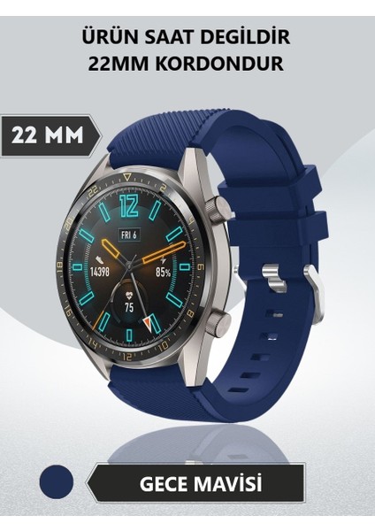 Haylou Rt LS05S Uyumlu Yüksek Kalite 22MM Çizgi Desen Kordon Kayış