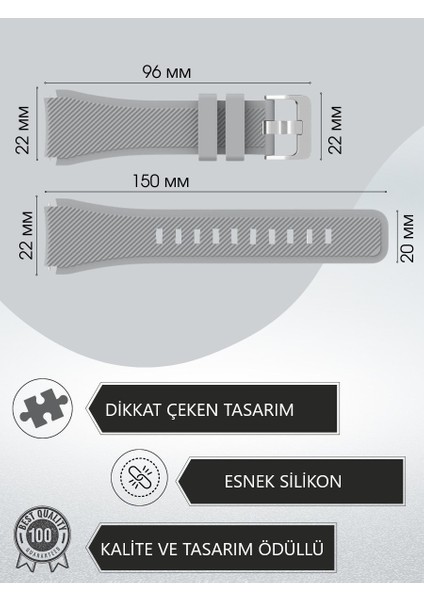 Haylou Rt LS05S Uyumlu Yüksek Kalite 22MM Çizgi Desen Kordon Kayış fırsatları