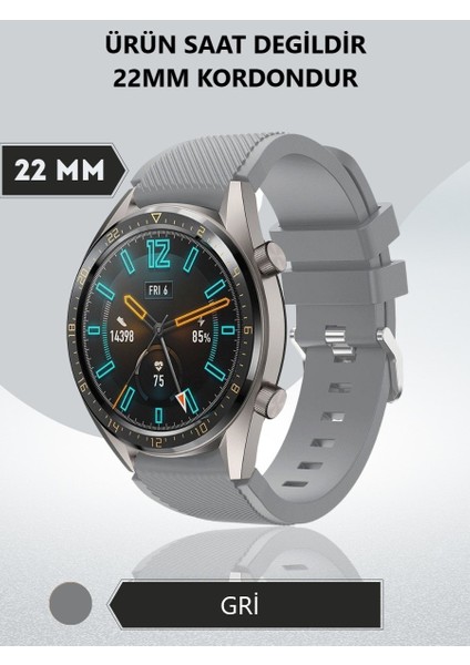 Qcy Gtc Uyumlu Yüksek Kalite 22MM Çizgi Desenli Kordon Kayış