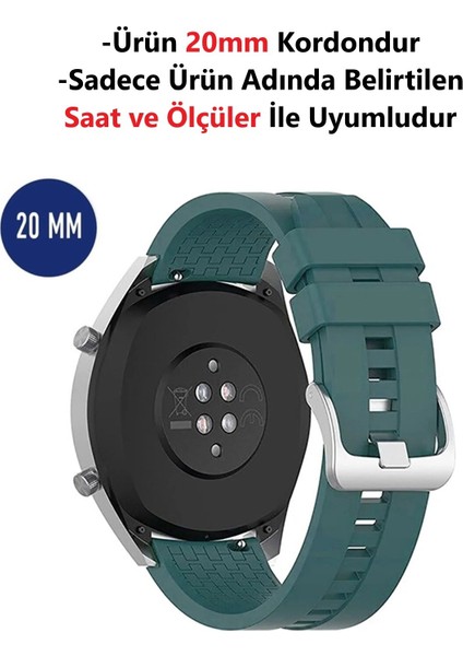 Samsung Galaxy Watch 4 - Galaxy Watch 3 (41MM) Uyumlu Yüksek Kalite Desenli Silikon Kordon