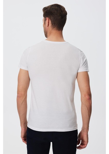 Ranı Erkek O Yaka T-Shirt Beyaz fırsatları