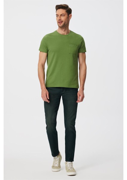 Twıngo Erkek O Yaka Pike T-Shirt Yeşil