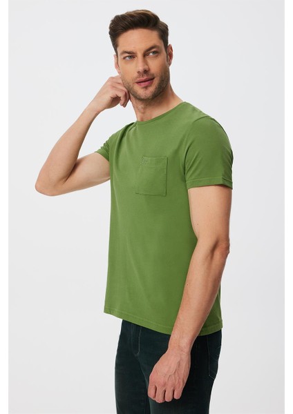 Twıngo Erkek O Yaka Pike T-Shirt Yeşil modelleri