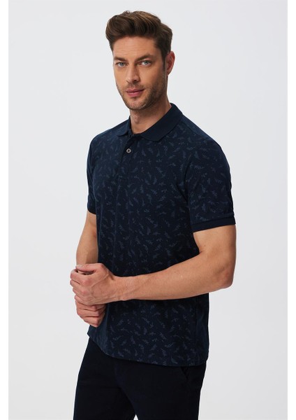 Newpıne Erkek Polo Yaka T-Shirt Lacivert modelleri