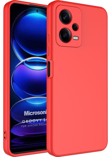 Xiaomi Poco X5 5g Kılıf Groovy Soft Kırmızı