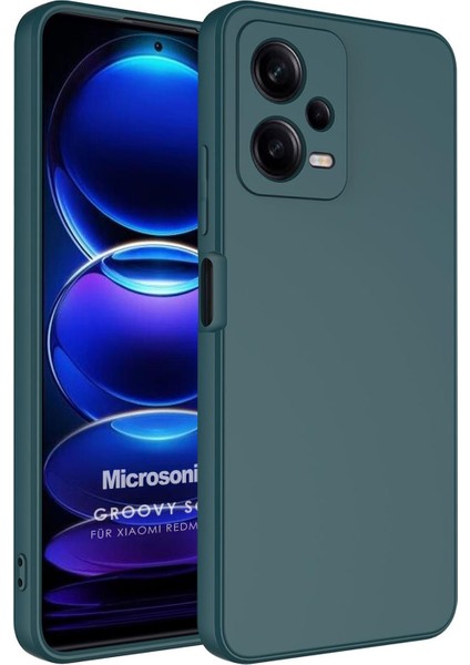 Xiaomi Redmi Note 12 Pro Kılıf Groovy Soft Koyu Yeşil
