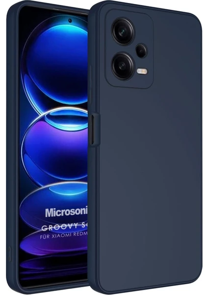 Xiaomi Redmi Note 12 Pro Kılıf Groovy Soft Lacivert