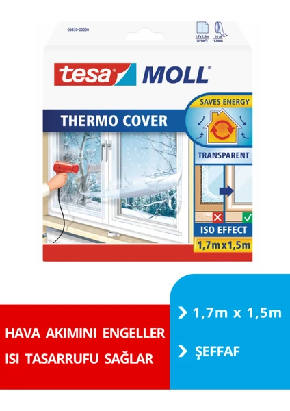 Tesamoll Termo Kılıf 1,7X1,5Mt 5430 Cam İzolasyon Filmi