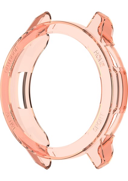 Xiaomi Watch S1 Active Önü Açık Tasarım Silikon Kılıf - Pembe