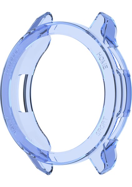 Xiaomi Watch S1 Active Önü Açık Tasarım Silikon Kılıf - Mavi