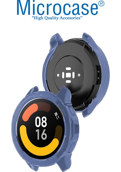 Xiaomi Watch S1 Active Önü Açık Tasarım Silikon Kılıf - Mavi fiyatları