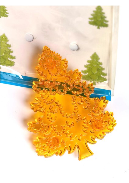 Yılbaşı Büyük Çam Ağacı Model Kek Pasta Kurabiye Şeker Hamuru Şekil Kalıbı Kupat Kalıp